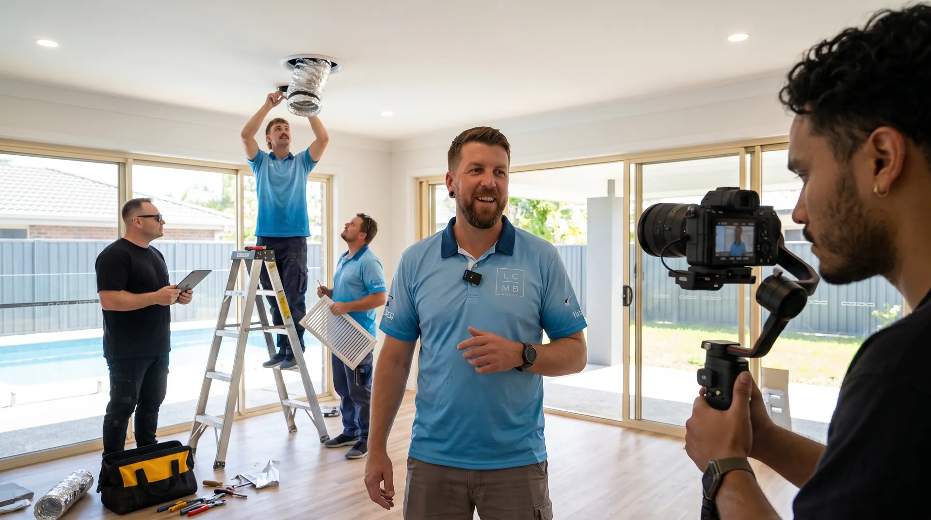 Content creation shoot